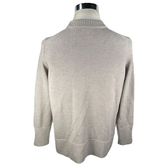 Tuckernuck Bexley Sweater Women’s Medium Light Beige Wool Knitted Long Sleeve - Picture 6 of 11